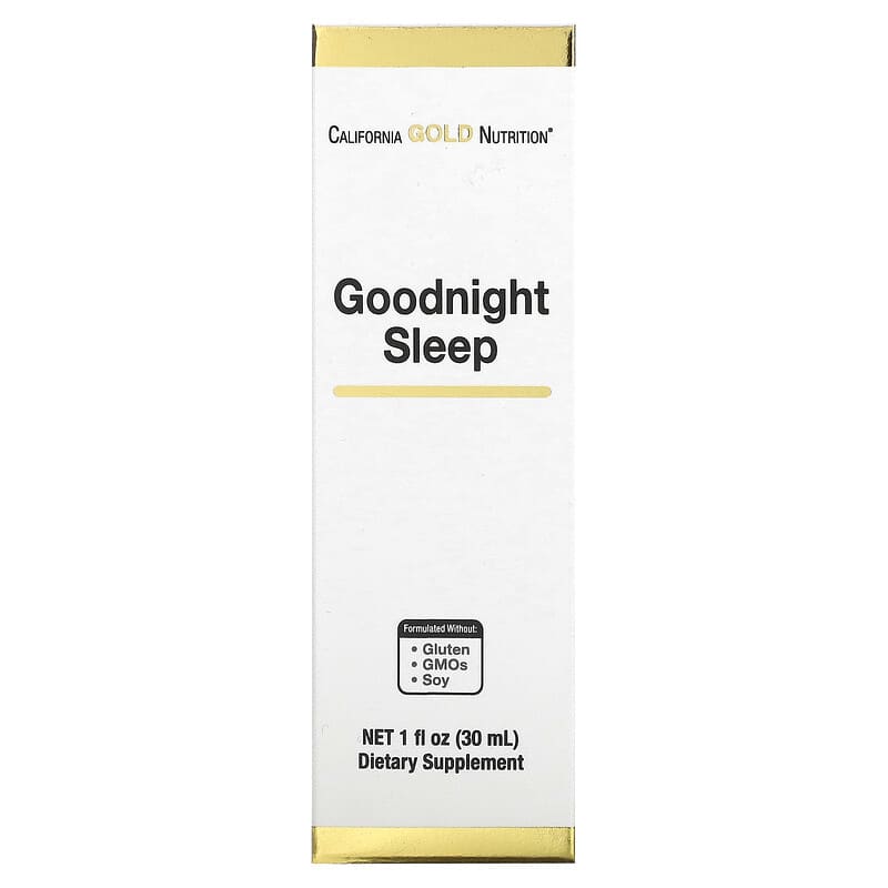 California Gold Nutrition Goodnight Sleep 1 fl oz (30 ml) 1 California Gold Nutrition Goodnight Sleep 1 fl oz (30 ml) 898220021215