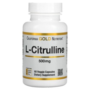 California Gold Nutrition L-Citrulline Kyowa Hakko 500 mg 60 Veggie Capsules 898220011292