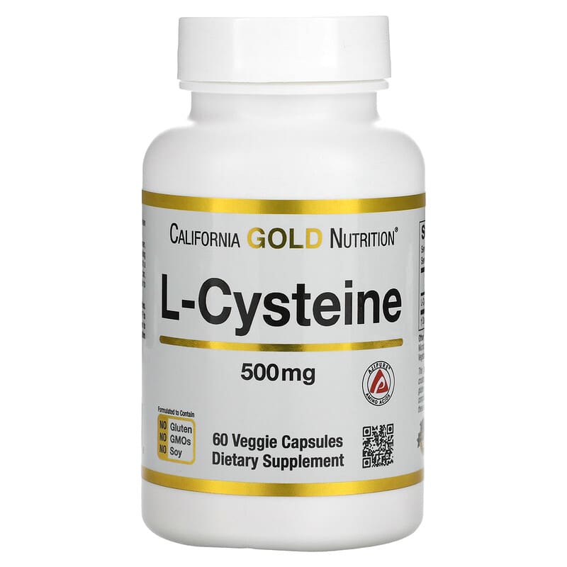 California Gold Nutrition L-Cysteine AjiPure 500 mg 60 Veggie Capsules 1 California Gold Nutrition L-Cysteine AjiPure 500 mg 60 Veggie Capsules 898220011308