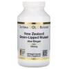 California Gold Nutrition New Zealand Green-Lipped Mussel Plus Ginger Joint Health Formula 500 mg 240 Veggie Capsules 898220009428