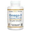 California Gold Nutrition Omega-3 Premium Fish Oil 180 EPA / 120 DHA 100 Fish Gelatin Softgels 898220009527