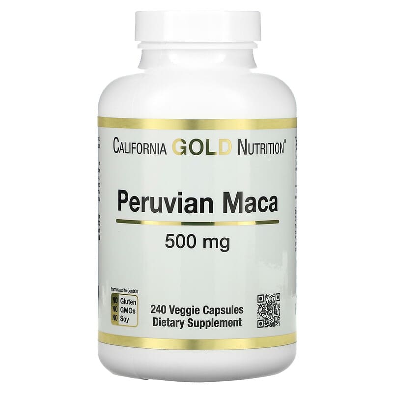 California Gold Nutrition Peruvian Maca 500 mg 240 Veggie Caps 1 California Gold Nutrition Peruvian Maca 500 mg 240 Veggie Caps 898220009503