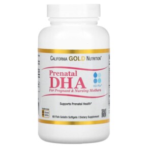 California Gold Nutrition Prenatal DHA for Pregnant and Nursing Mothers 450 mg 60 Fish Gelatin Softgels 898220013364