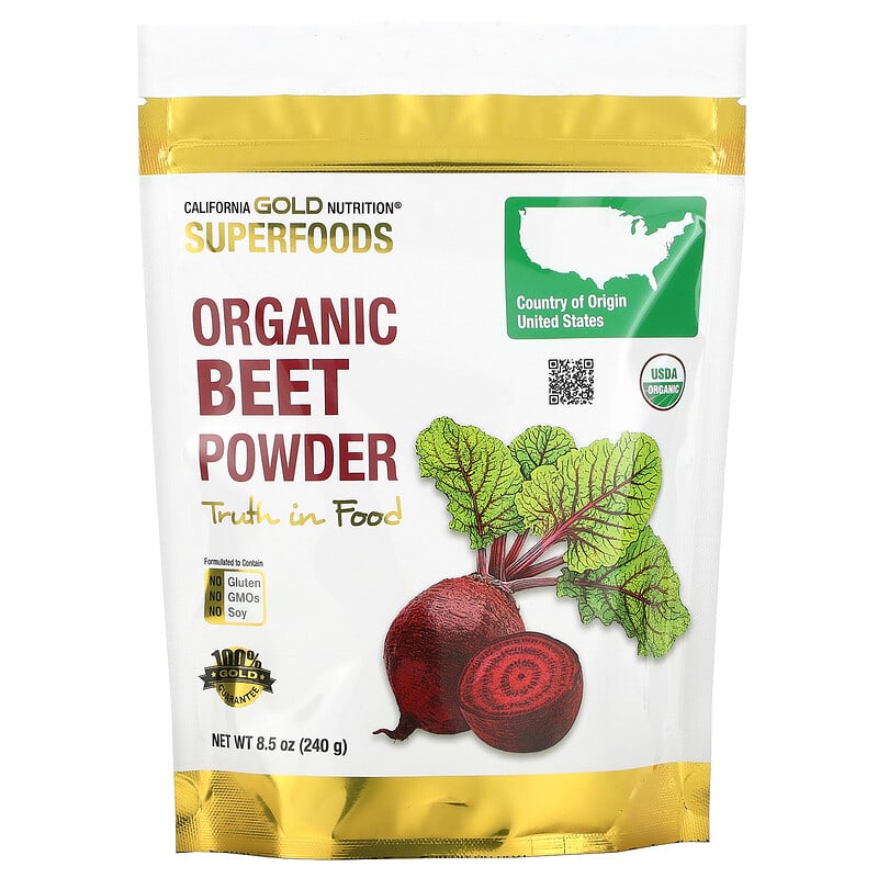 California Gold Nutrition SUPERFOODS - Organic Beet Powder 8.5 oz (240 g) 1 California Gold Nutrition SUPERFOODS - Organic Beet Powder 8.5 oz (240 g) 898220012138