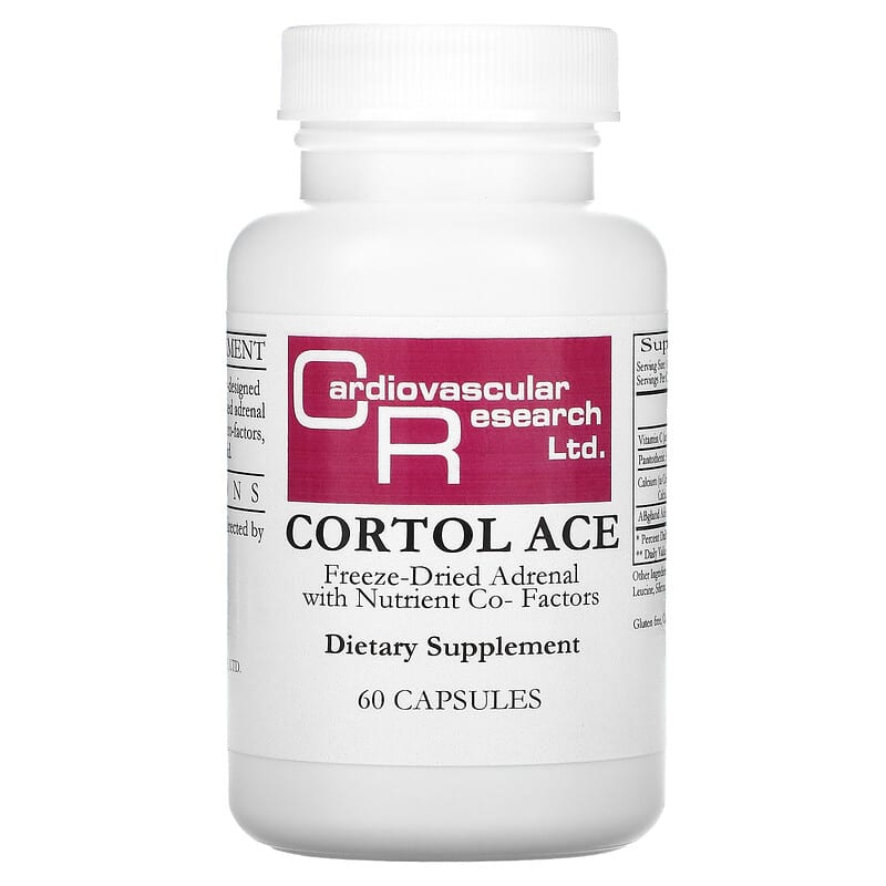 Cardiovascular Research Ltd. Cortol Ace 60 Capsules 1 Cardiovascular Research Ltd. Cortol Ace 60 Capsules 696859035043