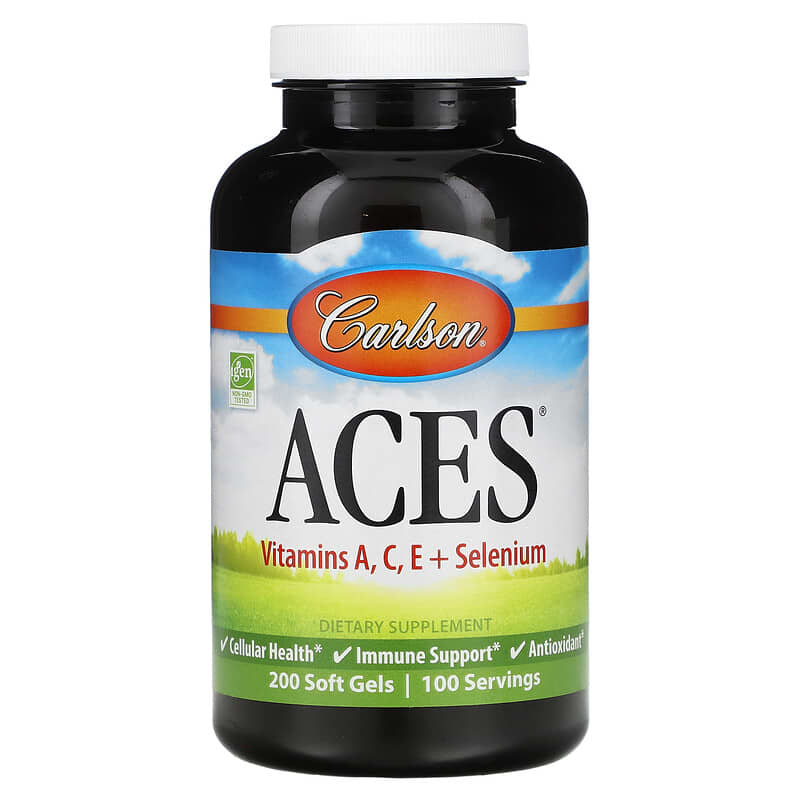 Carlson ACES 200 Soft Gels 1 Carlson ACES 200 Soft Gels 088395044328