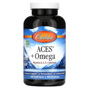 Carlson ACES + Omega 180 Softgels 088395444203