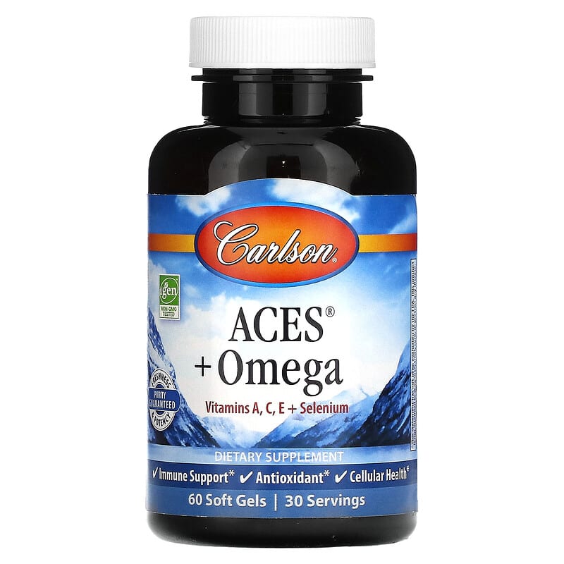 Carlson ACES + Omega 60 Softgels 1 Carlson ACES + Omega 60 Softgels 088395444005