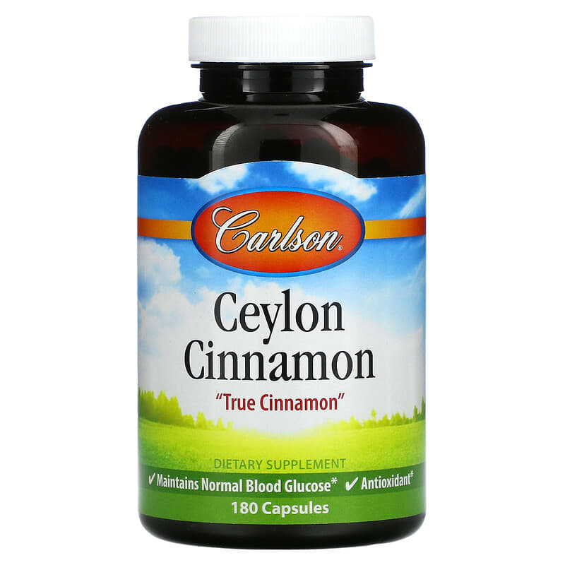 Carlson Labs Ceylon Cinnamon 180 viên 1 Carlson Ceylon Cinnamon 180 Capsules 088395810305