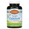 Carlson Kid's Chewable Calcium Natural Vanilla 250 mg 60 Tablets 3 Carlson Kid's Chewable Calcium Natural Vanilla 250 mg 60 Tablets 088395050831