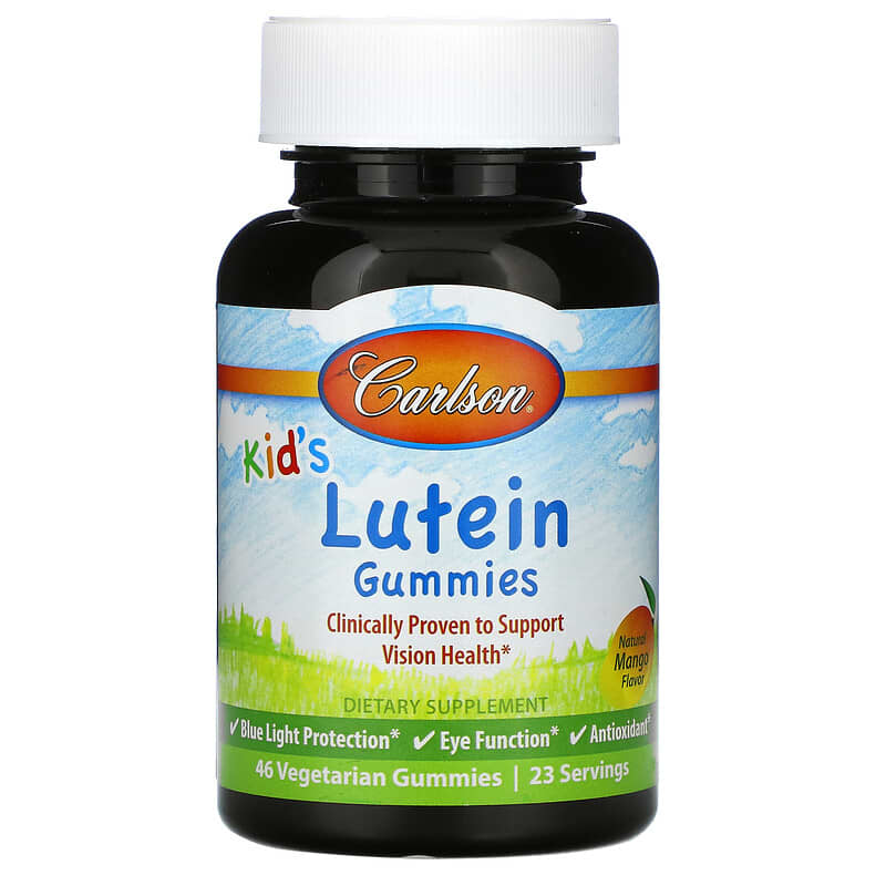 Carlson Kid's Lutein Gummies Natural Mango 46 Vegetarian Gummies 1 Carlson Kid's Lutein Gummies Natural Mango 46 Vegetarian Gummies 088395496301