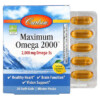 Carlson Labs Maximum Omega 2000 Natural Lemon Flavor 1,000 mg 30 Softgels 3 Carlson Maximum Omega 2000 Natural Lemon Flavor 1.000 mg 30 Softgels 088395600203