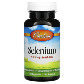 Carlson Selenium 200 mcg 180 Capsules 088395052828