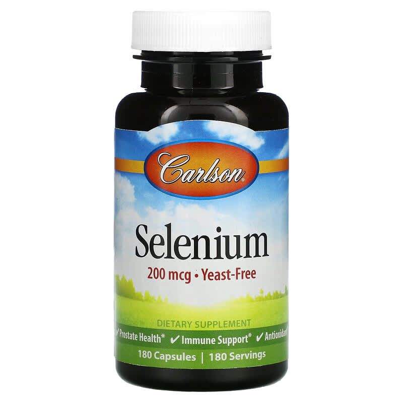 Carlson Selenium 200 mcg 180 Capsules 1 Carlson Selenium 200 mcg 180 Capsules 088395052828