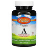 Carlson Labs Vitamin A 25,000 IU 300 Softgels 2 Carlson Vitamin A 7.500 mcg RAE (25.000 IU) 300 Soft Gels 088395011634