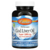 Carlson Labs Wild Norwegian Cod Liver Oil Gems Super 1,000 mg 100 Soft Gels 3 Carlson Wild Norwegian Cod Liver Oil Gems 1.000 mg 100 Soft Gels 088395013010