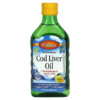 Carlson Wild Norwegian Cod Liver Oil Natural Lemon  1.000 mg 8.4 fl oz (250 ml) 088395013515