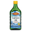 Carlson Wild Norwegian Cod Liver Oil Natural Lemon 16.9 fl oz (500 ml) 088395013522