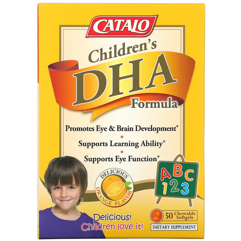Catalo Naturals Children's DHA Formula Orange Flavor 50 Chewable Softgels 1 Catalo Naturals Children's DHA Formula Orange Flavor 50 Chewable Softgels 810399025320