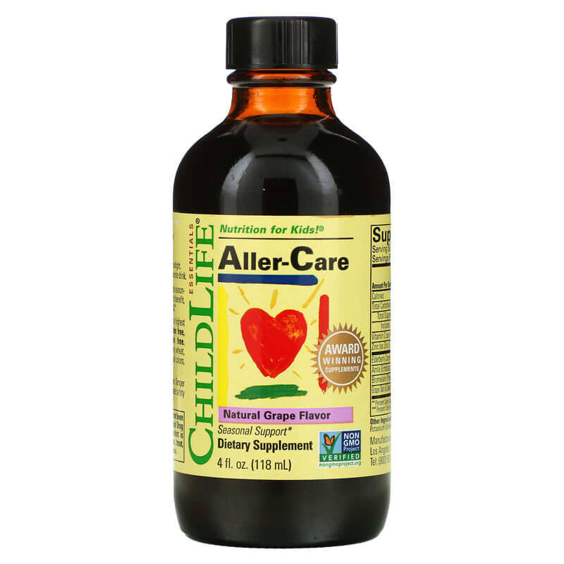 ChildLife Essentials Essentials Aller-Care Natural Grape 4 fl oz (118 ml) 1 ChildLife Essentials Essentials Aller-Care Natural Grape 4 fl oz (118 ml) 608274104501