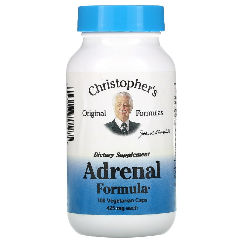 Christopher's Original Formulas Adrenal Formula 425 mg 100 Vegetarian Caps 1 Christopher's Original Formulas Adrenal Formula 425 mg 100 Vegetarian Caps 084783891475