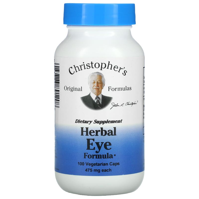 Christopher's Original Formulas Herbal Eye Formula 475 mg 100 Vegetarian Caps 1 Christopher's Original Formulas Herbal Eye Formula 475 mg 100 Vegetarian Caps 084783891208