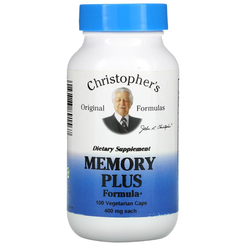 Christopher's Original Formulas Memory Plus Formula 400 mg 100 Vegetarian Caps 1 Christopher's Original Formulas Memory Plus Formula 400 mg 100 Vegetarian Caps 084783891567
