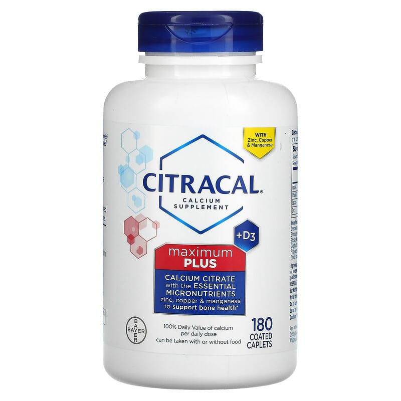 Citracal Maximum Plus +D3 180 Coated Caplets 1 Citracal Maximum Plus +D3 180 Coated Caplets 016500535362