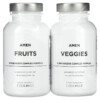 Codeage Amen Fruits & Veggies 2 Bottles 180 Vegetable Capsules 3 Codeage Amen Fruits & Veggies 2 Bottles 180 Vegetable Capsules 850043333395
