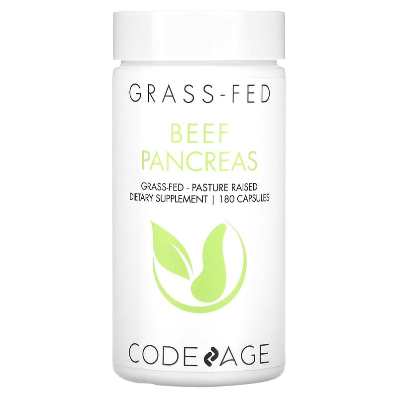 Codeage Beef Pancreas Grass-Fed Pasture Raised 180 Capsules 1 Codeage Beef Pancreas Grass-Fed Pasture Raised 180 Capsules 853919008113