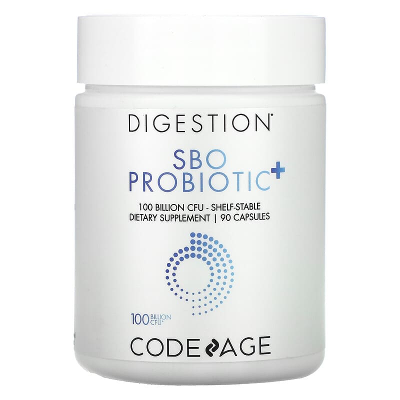 Codeage Digestion SBO Probiotic+ Shelf-Stable 100 Billion CFU 90 Capsules 1 Codeage Digestion SBO Probiotic+ Shelf-Stable 100 Billion CFU 90 Capsules 853919008342