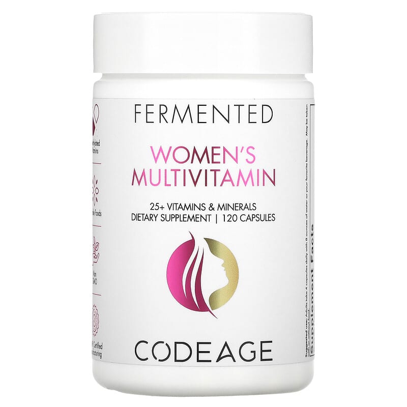 CodeAge Fermented Women's Multivitamin 120 viên 1 Codeage Fermented Women's Multivitamin 120 Capsules 853919008311