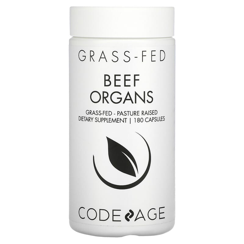 Codeage Grass-Fed Beef Organs Pasture-Raised 180 Capsules 1 Codeage Grass-Fed Beef Organs Pasture-Raised 180 Capsules 853919008106