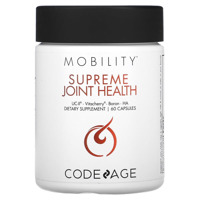 Codeage Mobility Supreme Joint Health UC-II Vitacherry Boron HA 60 Capsules 1 Codeage Mobility Supreme Joint Health UC-II Vitacherry Boron HA 60 Capsules 853919008694