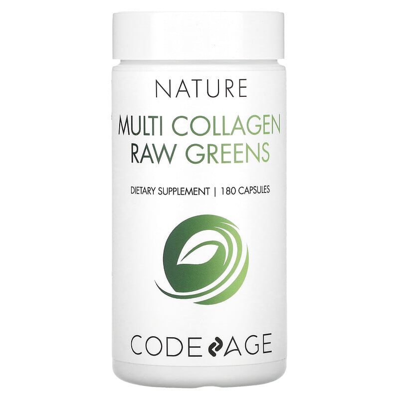 Codeage Nature Multi Collagen Raw Greens 180 Capsules 1 Codeage Nature Multi Collagen Raw Greens 180 Capsules 853919008274