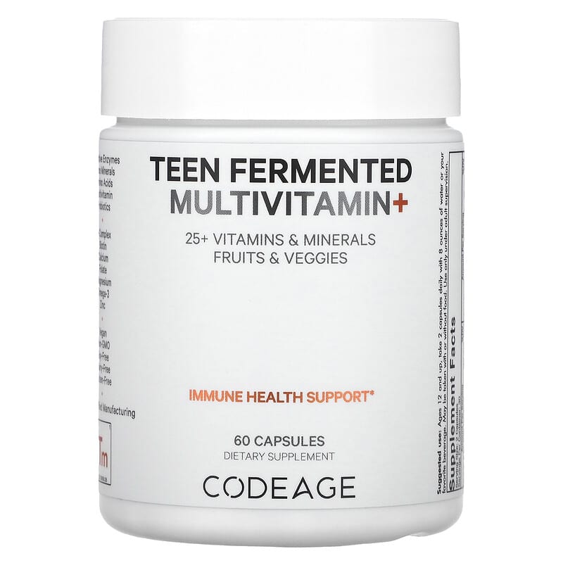 Codeage Teen Fermented Multivitamin+ 60 Capsules 1 Codeage Teen Fermented Multivitamin+ 60 Capsules 853919008526