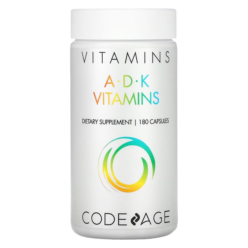 CodeAge Vitamins A.D.K Vitamins 180 viên 1 Codeage Vitamins A.D.K Vitamins 180 Capsules 853919008236