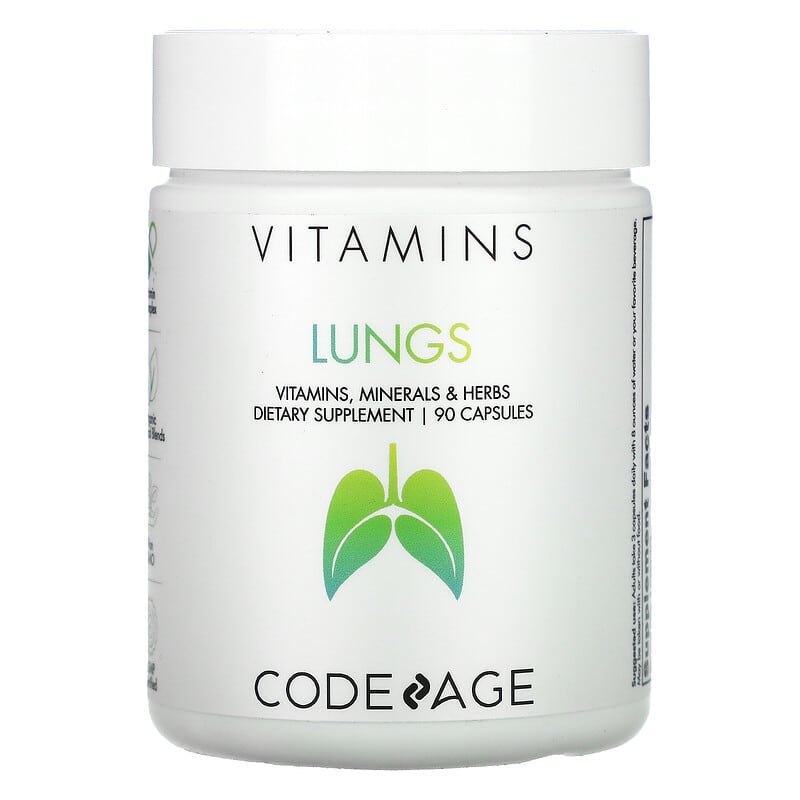 Codeage Vitamins Lungs Minerals Herbs 90 Capsules 1 Codeage Vitamins Lungs Minerals Herbs 90 Capsules 853919008755