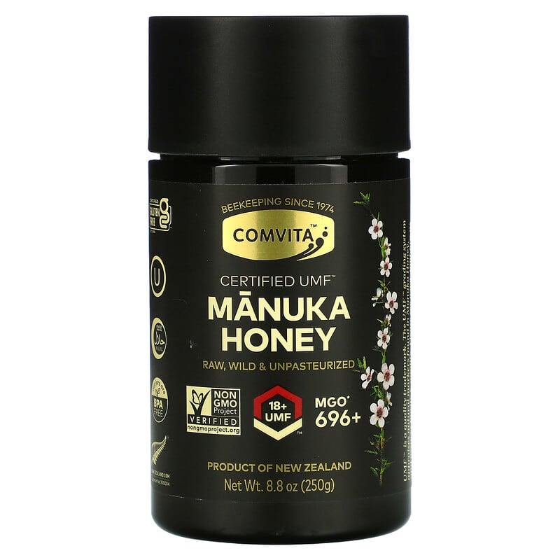Comvita Raw Manuka Honey Certified UMF 18+ (MGO 696+) 8.8 oz (250 g) 1 Comvita Raw Manuka Honey Certified UMF 18+ (MGO 696+) 8.8 oz (250 g) 658196000399