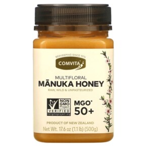 Comvita Raw Multifloral Manuka Honey MGO 50+ 17.6 oz (500 g) 658196000306