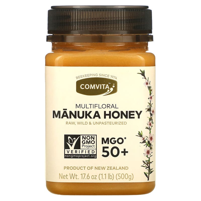 Comvita Raw Multifloral Manuka Honey MGO 50+ 17.6 oz (500 g) 1 Comvita Raw Multifloral Manuka Honey MGO 50+ 17.6 oz (500 g) 658196000306