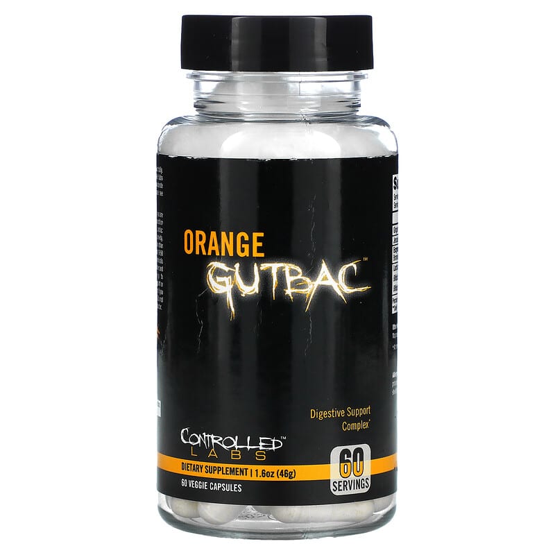 Controlled Labs Orange GutBAC 60 Veggie Capsules 1 Controlled Labs Orange GutBAC 60 Veggie Capsules 850026631029