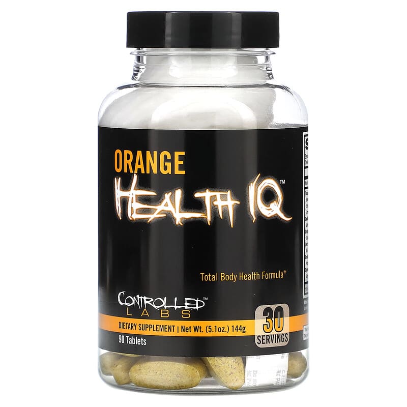 Controlled Labs Orange Health IQ 90 Tablets 1 Controlled Labs Orange Health IQ 90 Tablets 856422005471