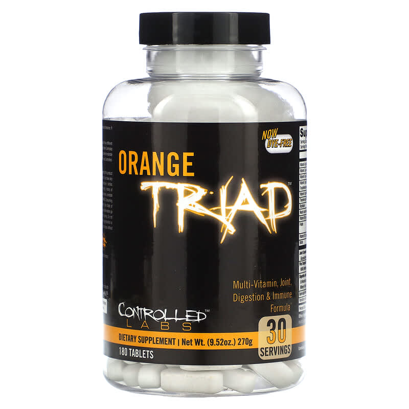 Controlled Labs Orange Triad 180 Tablets 1 Controlled Labs Orange Triad 180 Tablets 856422005877