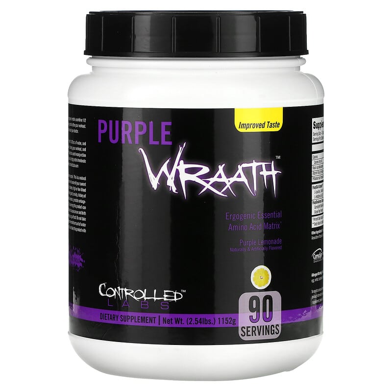 Controlled Labs Purple Wraath Purple Lemonade 2.54 lbs (1152 g) 1 Controlled Labs Purple Wraath Purple Lemonade 2.54 lbs (1152 g) 895328001484