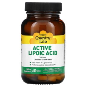 Country Life Active Lipoic Acid 300 mg 60 Tablets 015794016519