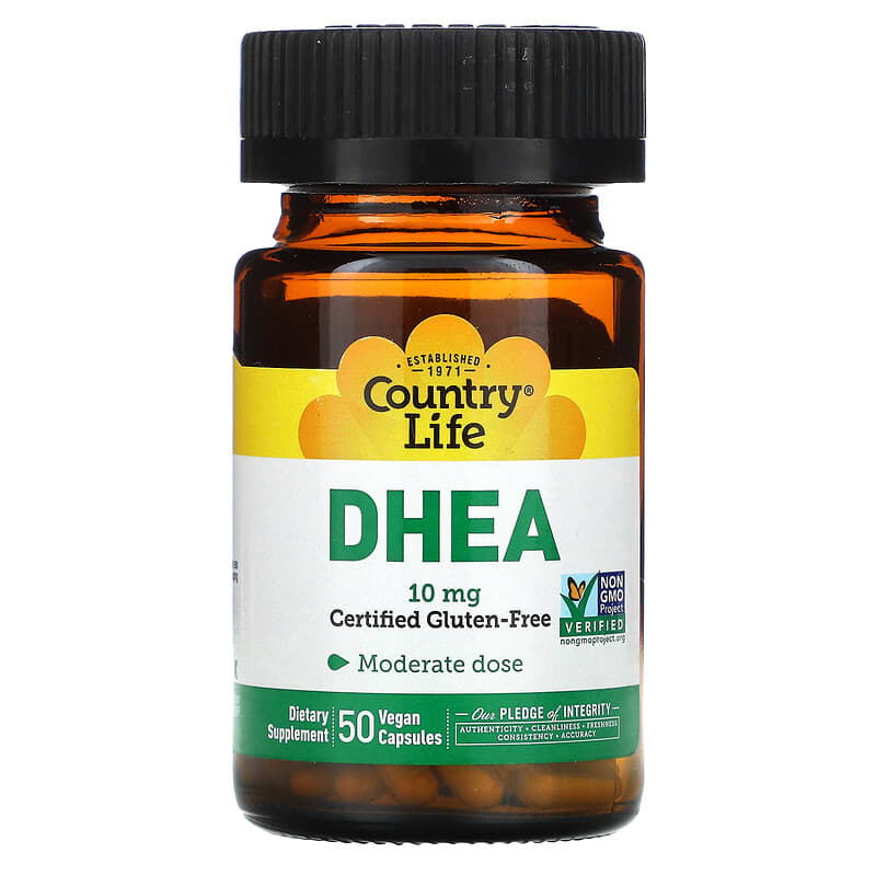 Country Life DHEA 10 mg 50 viên 1 Country Life DHEA 10 mg 50 Vegan Capsules 015794016656