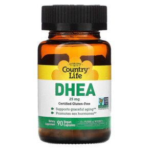 Country Life DHEA 25 mg 90 Vegan Capsules 015794016700
