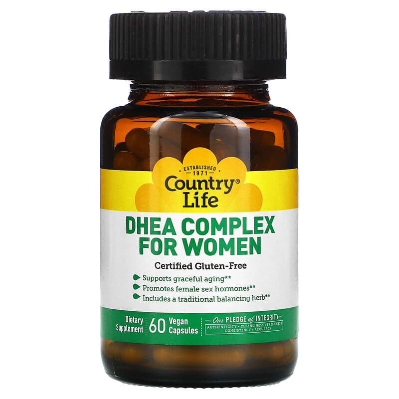 Country Life DHEA Complex for Women 60 viên 1 Country Life DHEA Complex for Women 60 Vegan Capsules 015794016748