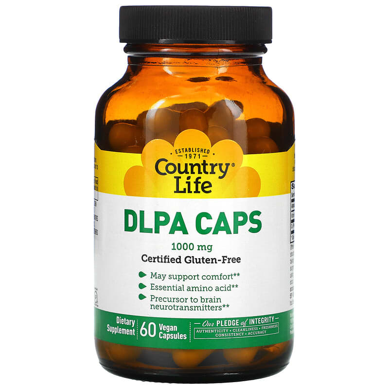 Country Life DLPA Caps 1.000 mg 60 Vegan Capsules 1 Country Life DLPA Caps 1.000 mg 60 Vegan Capsules 015794013686
